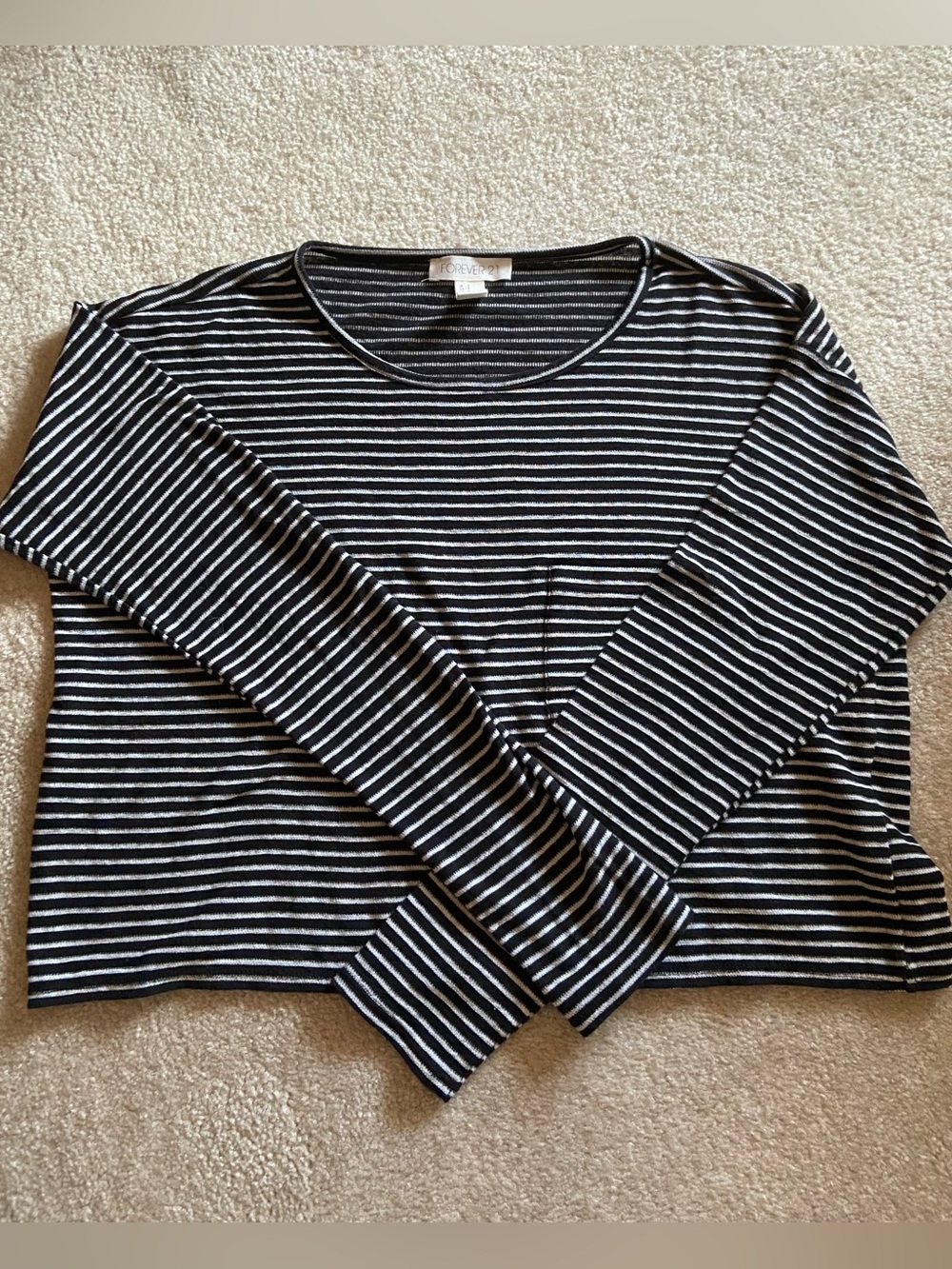 Forever 21 Long Sleeve Striped Top